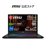 NVIDIA GeForce RTX 5060 Laptop GPU/Core i7 プロセッサー 14650HX/17.3インチ/240Hz/16GB/512GB（M.2 N…