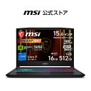 NVIDIA GeForce RTX 5050 Laptop GPU/Core i7 プロセッサー 14650HX/15.6インチ/165Hz/16GB/512GB（M.2 NVMe）/最大6時間（JEITA 3.0 動画再生時）、最大11時間（JEITA 3.0 アイドル時）/約2.4kg/ゲーミングノートPC/Katana-15-HX-B14WEK-1161JP
