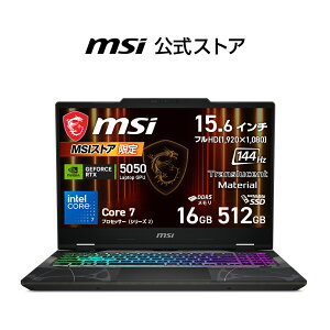 NVIDIA GeForce RTX 5050 Laptop GPU/Core 7 �v���Z�b�T�[ 240H/15.6�C���`/144Hz/16GB/512GB�iM.2 NVMe�j/�ő�5���ԁiJEITA 3.0 ����Đ����j�A�ő�10���ԁiJEITA 3.0 �A�C�h�����j/��2.2kg/�Q�[�~���O�m�[�gPC/Cyborg-15-B2RWEK