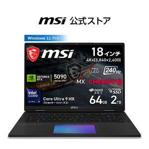 NVIDIA GeForce RTX 5090 Laptop GPU/Core Ultra 9 �v���Z�b�T�[ 290HX Plus/18�C���`/240Hz/64GB/2TB�iM.2 NVMe�j/�ő�7���ԁiJEITA 3.0 ����Đ����j�A�ő�8���ԁiJEITA 3.0 �A�C�h�����j/��3.6kg/�Q�[�~���O�m�[�gPC/Titan-18-