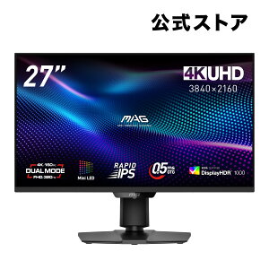 MSI Q[~Oj^[ MAG 274UPDF E16M/27C`/160Hz/0.5msiGTGj/4K UHDi3,840 × 2,160j/RAPID IPS/HDMI/DP/Adaptive-Sync/HDR/3Nۏ