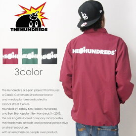 【セール 30％OFF】【THE HUNDREDS ザハンドレッズ ザハンドレッツ】 ジャケット ナイロン コーチジャケット アウター ストリート スケート グラフィック ハンドレッズ メンズ men's 正規品 インポート ブランド 海外ブランド Forever Bar Coach's Jacket M-outer