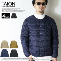 楽天市場】taion インナーダウン taion-104（カラーネイビー）の通販