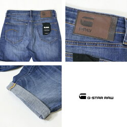 【G-STARRAWジースターロウ】ハーフパンツショートパンツショーツデニム3301スリムジースターローgstarメンズmen's国内正規品インポートブランド海外ブランドD10481-8968