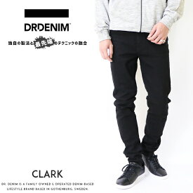 【セール】 DR.DENIM ドクターデニム CLARK クラーク ジーンズ メンズ デニム スキニー スリム テーパード ブラック 黒 ボトム 国内正規品 インポート ブランド 海外ブランド 1330125 M-bottom