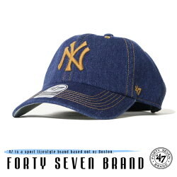 【47Brandフォーティーセブンブランド】キャップスナップバックローキャップyankees帽子ニューヨーク・ヤンキースデニムメンズmen's国内正規品インポートブランド海外ブランドB-MDOWS17DDS-NY