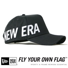 【NEWERA ニューエラ NEW ERA】 キャップ スナップバック ロゴ 帽子 9FORTY A-FRAME ブラック メンズ ユニセックス プレゼント ギフト 彼氏 男性 誕生日 記念日 父の日 ラッピング無料 国内正規品 インポート ブランド 海外ブランド 13328283