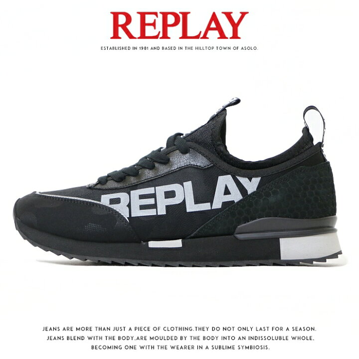 楽天市場】【REPLAY リプレイ】 スニーカー シューズ 靴 くつ 