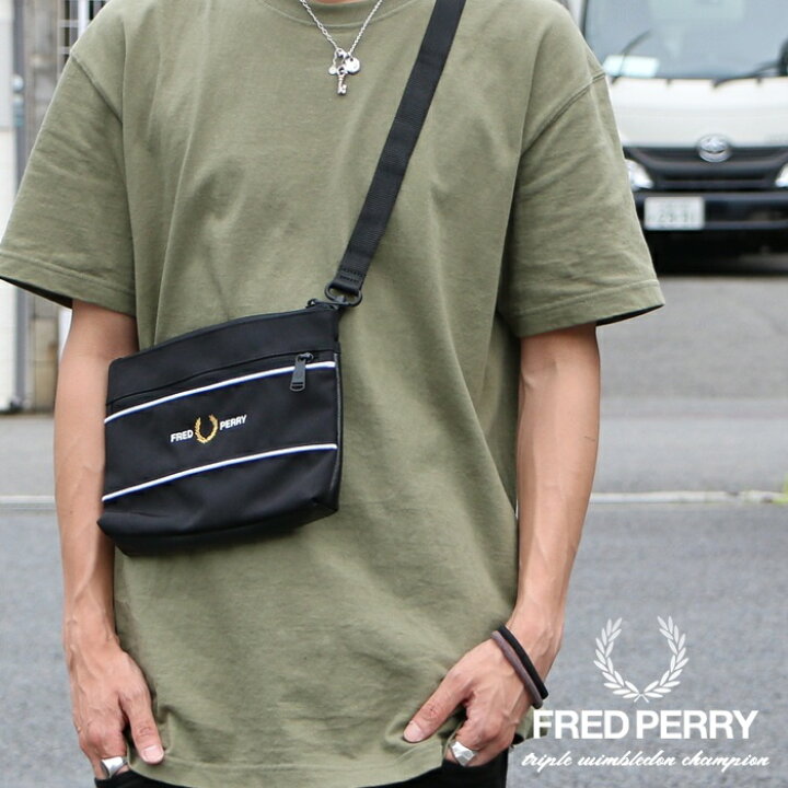楽天市場 Fred Perry フレッドペリー サコッシュ バッグ ショルダーバッグ メンズ レディース 国内正規品 インポート ブランド 海外ブランド L68 エムズジーンズ