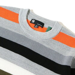 【G-STARRAWジースターロウ】ニットセーターボーダー綿ニット長袖ジースターローgstarメンズmen's国内正規品インポートブランド海外ブランドD18662-B154