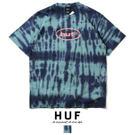 【セール 40％OFF】 HUF ハフ tシャツ 半袖 タイダイ染め ロゴ グラフィック ストリート系 スケート スケボー キースハフナゲル メンズ 正規品 インポート ブランド 海外ブランド 21MTS01410