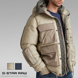 【セール 40％OFF】【G-STAR RAW ジースターロウ】 ジャケット アウター 中綿 リップストップ フード ジースターロー gstar メンズ men's インポート ブランド 海外ブランド D20516-C643 M-outer