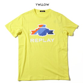 【セール 30％OFF】【REPLAY リプレイ】 tシャツ 半袖 プリント ロゴ アメカジ メンズ men's 国内正規品 インポート ブランド 海外ブランド M6016-000-22980P