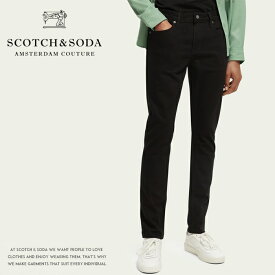 【スコッチ&ソーダ SCOTCH&SODA スコッチアンドソーダ】SKIM/スキム ジーンズ デニム パンツ スキニー スリム 黒 ブラック メンズ 国内正規品 インポート ブランド 海外ブランド 55535 M-bottom