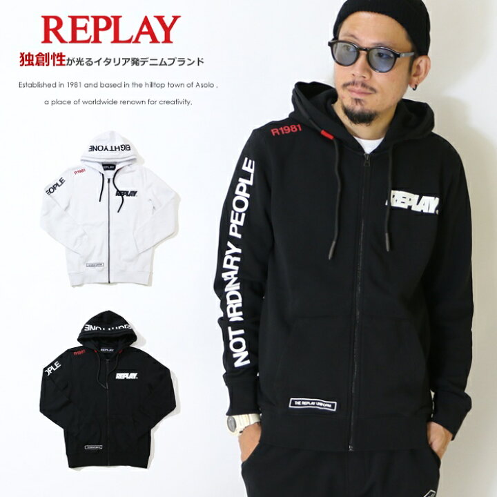 楽天市場】【セール 20％OFF】【REPLAY リプレイ】 パーカー 