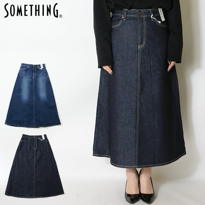 楽天市場】【SOMETHING サムシング】 フレアスカート スカート デニム 