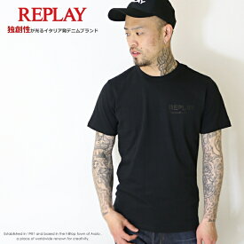 【セール 20％OFF】 REPLAY リプレイ tシャツ 半袖 プリント ロゴ アメカジ メンズ 国内正規品 インポート ブランド 海外ブランド M6463-000-23188P