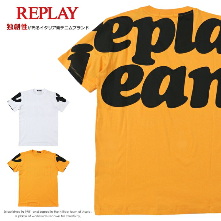 楽天市場】【セール 30％OFF】 REPLAY リプレイ tシャツ 半袖 プリント 