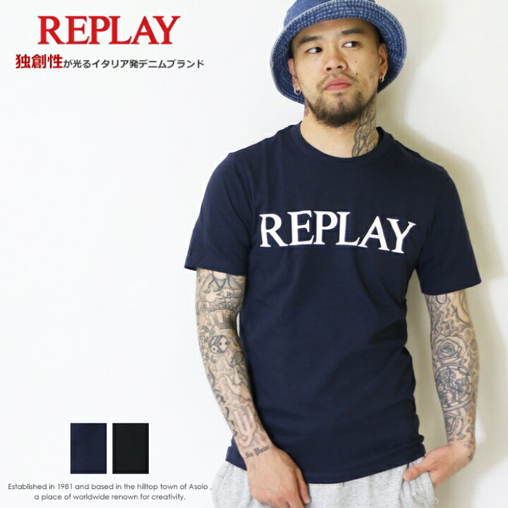 楽天市場】【セール 30％OFF】 REPLAY リプレイ tシャツ 半袖 プリント  