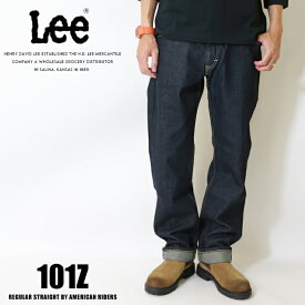 Lee リー ジーンズ 101z アメリカンライダース 日本製 ストレート デニム 裾直し無料 送料無料 ワンウォッシュ メンズ インポート ブランド 海外 ブランド LM8101-500 M-bottom