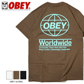 【セール 20％OFF】 OBEY オベイ tシャツ 半袖 プリント ロゴ スケートボード スケボー ストリート系 グラフィック メンズ 正規品 インポート ブランド 海外ブランド ストリートブランド 165263441-23U