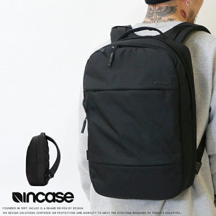 楽天市場】incase インケース バックパック リュックサック かばん 黒 