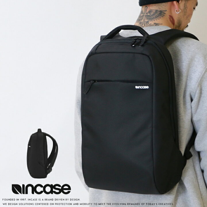 楽天市場】incase インケース バックパック リュックサック かばん 黒 