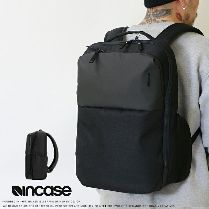 楽天市場】incase インケース バックパック リュックサック かばん 黒 
