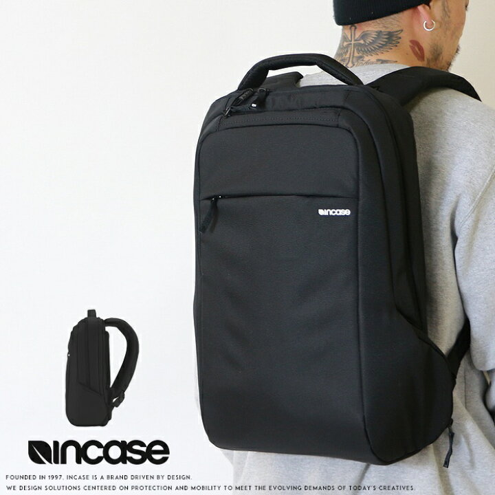 楽天市場】incase インケース バックパック リュックサック かばん 黒 