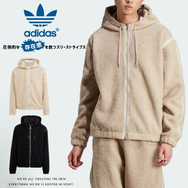 【adidas originals アディダス オリジナルス】 フリース ボア ジャケット アウター 長袖 トレフォイルロゴ 三つ葉 メンズ 国内正規品 インポート ブランド 海外ブランド EEQ85 M-outer