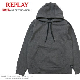 【セール 20％OFF】【REPLAY リプレイ】 スウェット パーカー プルオーバー 長袖 ロゴ アメカジ メンズ men's 国内正規品 インポート ブランド 海外ブランド M6237-000-52495