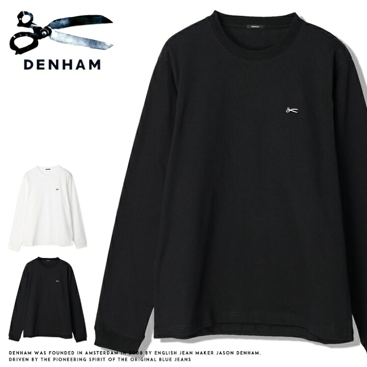 楽天市場】-デンハム DENHAM tシャツ 長袖 ロンt 刺繍 ロゴ アメカジ 