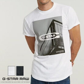 【2024年 春夏新作】 ジースターロウ tシャツ 半袖 ロゴ プリント ルーズフィット G-STAR RAW ジースターロー gstar メンズ 国内正規品 インポート ブランド 海外ブランド D24683-C372