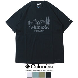 【2024年 春夏新作】 コロンビア tシャツ 速乾 半袖 プリント ロゴ UVカット Columbia メンズ 国内正規品 インポート ブランド 海外ブランド アウトドアブランド PM1647