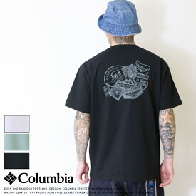 【2024年 春夏新作】 コロンビア tシャツ 速乾 半袖 プリント ロゴ UVカット Columbia メンズ 国内正規品 インポート ブランド 海外ブランド アウトドアブランド PM1647