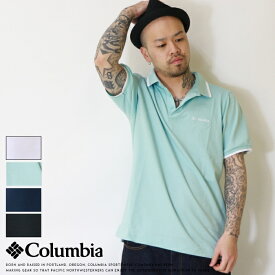 Columbia コロンビア ポロシャツ 半袖 ロゴ カノコ オムニウィック UVカット メンズ 国内正規品 インポート ブランド 海外ブランド アウトドアブランド AE0412