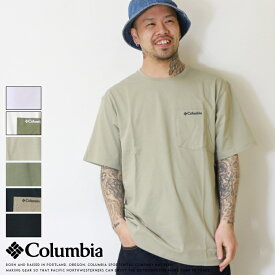 コロンビア tシャツ 半袖 プリント ポケット UVカット Columbia メンズ 国内正規品 インポート ブランド 海外ブランド アウトドアブランド XE1769