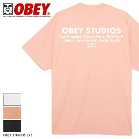 【2024年 春夏新作】 OBEY オベイ tシャツ 半袖 ヘビーオンス プリント シェパード・フェアリー ストリートアート スケートボード スケボー ストリート系 グラフィック メンズ 正規品 インポート ブランド 海外ブランド ストリートブランド 166913717-24P