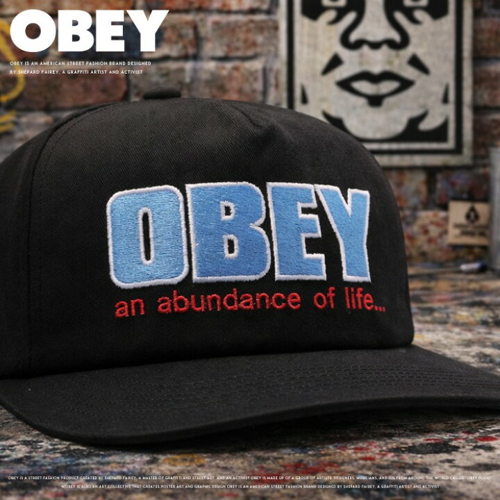 楽天市場】OBEY オベイ キャップ ベースボールキャップ スナップバック 