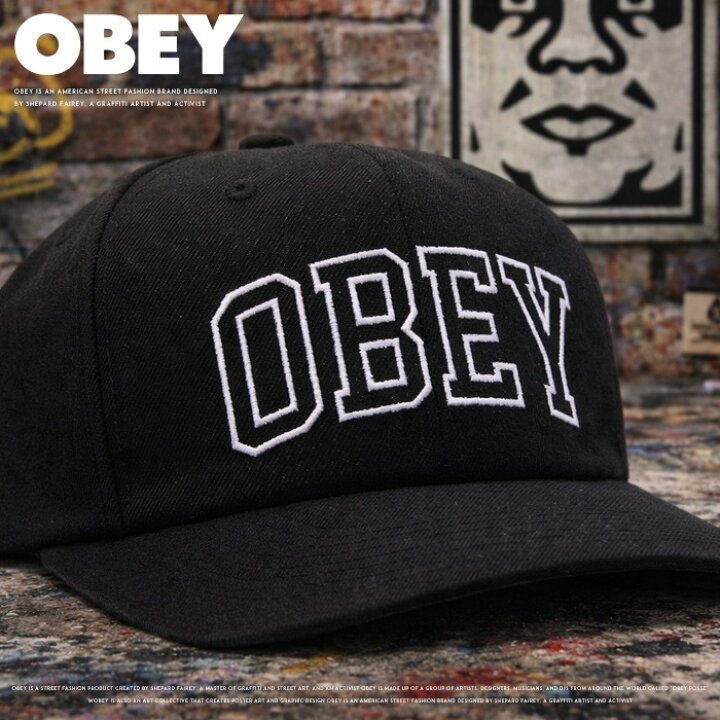 楽天市場】OBEY オベイ キャップ ベースボールキャップ スナップバック 