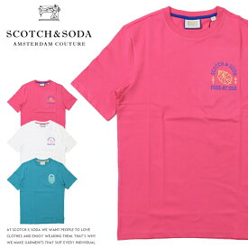 【2024年 春夏新作】 【スコッチ&ソーダ SCOTCH&SODA スコッチアンドソーダ】tシャツ 半袖 プリント メンズ 国内正規品 インポート ブランド 海外ブランド 14420