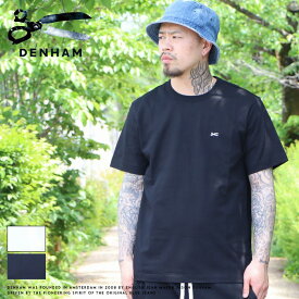 デンハム DENHAM tシャツ 半袖 刺繍 ロゴ ワンポイント シンプル 刺繍 アメカジ メンズ 国内正規品 インポート ブランド 海外ブランド 01-24-03-52-010/01-24-03-52-012