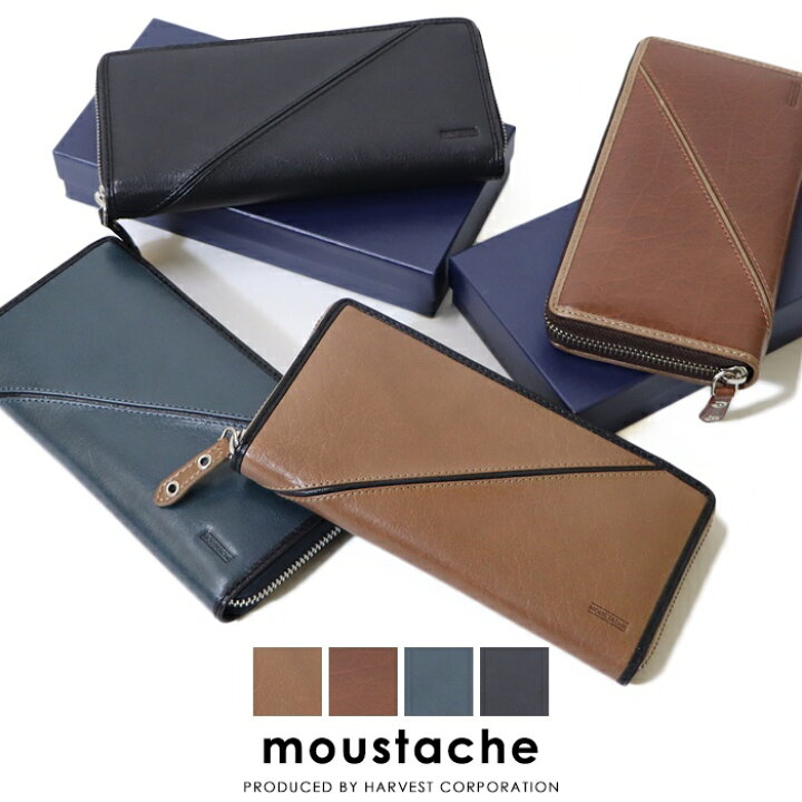 楽天市場】ムスタッシュ moustache 財布 サイフ 長財布 ラウンド 