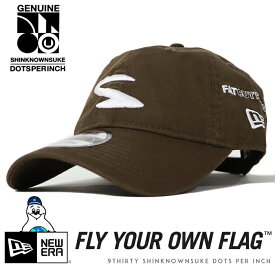 -ニューエラ NEW ERA キャップ スナップバック コラボ SHINKNOWNSUKE シンノスケ アート グラフィックデザイナー アーティスト Dots Per Inch ロゴ 帽子 9THIRTY 茶色 NEWERA メンズ 国内正規品 インポート ブランド 海外ブランド 14346938