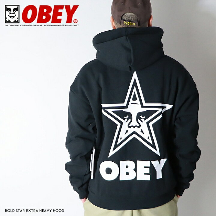 【大人気】オベイOBEY両面ビッグロゴプリントパーカーSK8古着B系フーディー OBEY（オベイ） パーカー 「OBEY」YEAR HOOD メンズ レディース 