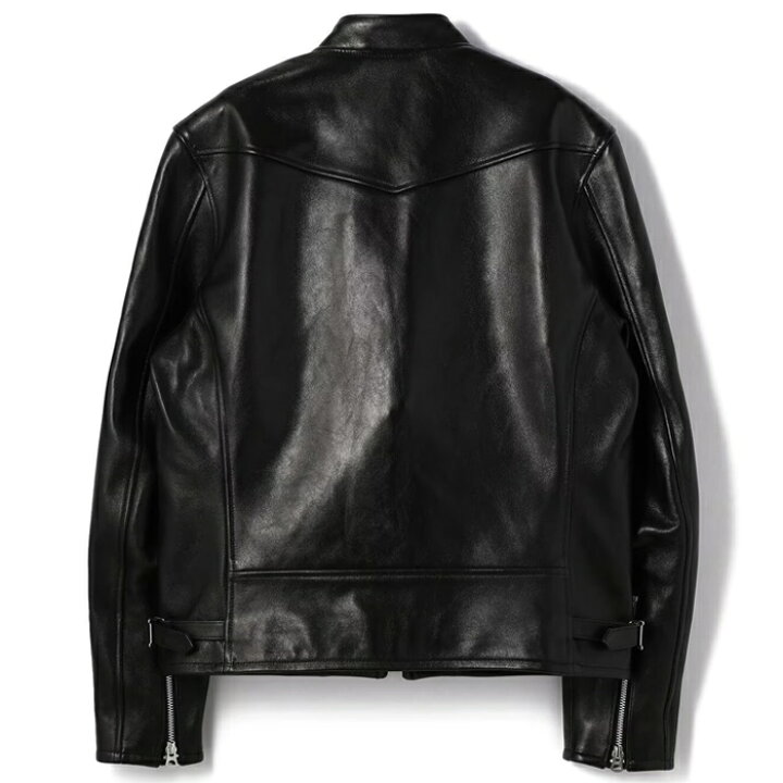 楽天市場】ショット レザージャケット 革ジャン カフェレーサータイプ  