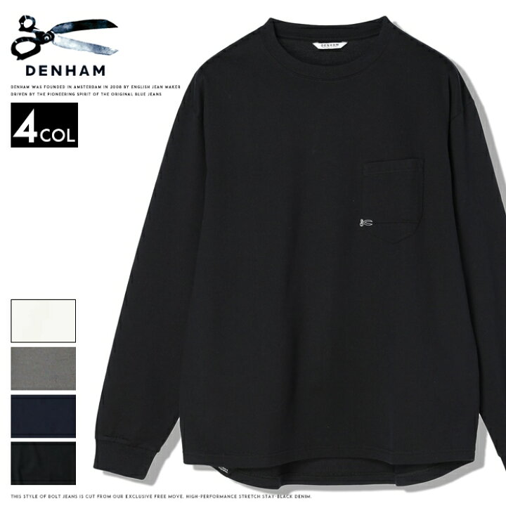 楽天市場】デンハム DENHAM tシャツ ロンt 長袖 刺繍 ロゴ ワン 