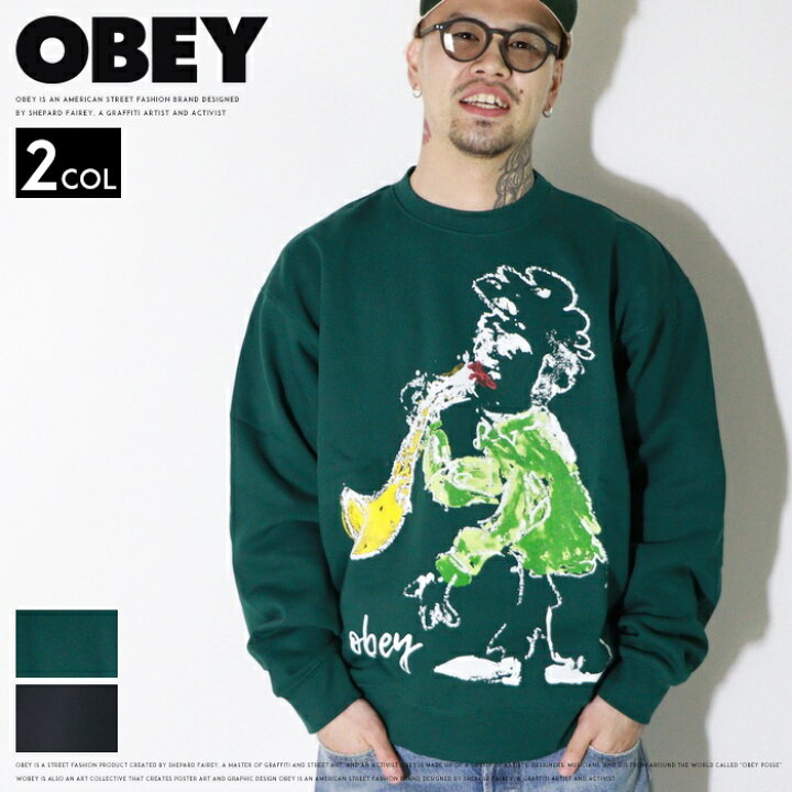 楽天市場】【セール 10％OFF】 OBEY オベイ スウェット トレーナー 