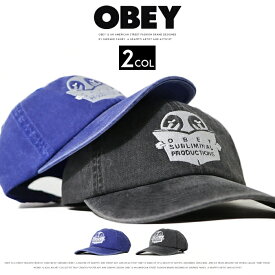 【2025年 秋冬新作】 OBEY オベイ キャップ ベースボールキャップ スナップバック 帽子 ブラック ストリート スケボー グラフィック メンズ 正規品 インポート ブランド 海外ブランド ストリートブランド 100580421-25F
