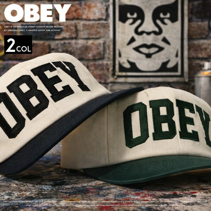 楽天市場】OBEY オベイ キャップ ベースボールキャップ スナップバック 